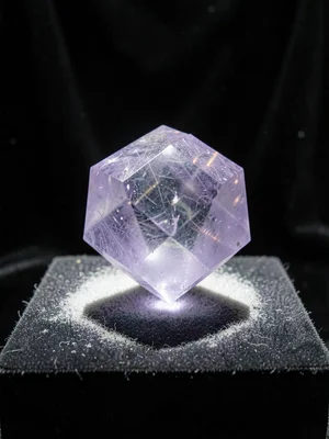 Fluorite Octahedron Crystal Perfect Geometry