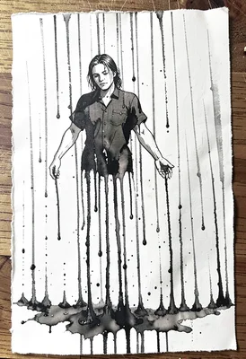 Dissolving figure drip