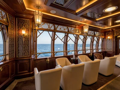 Bow Observation Lounge with Panoramic Sea View