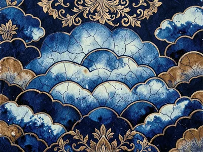 Batik mega mendung clouds