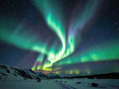 Aurora pulsations caught at fast shutter showing structure