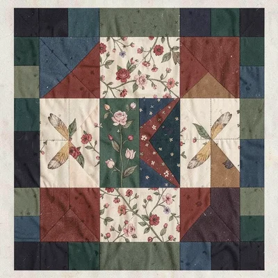 Nine Patch Amish quilt