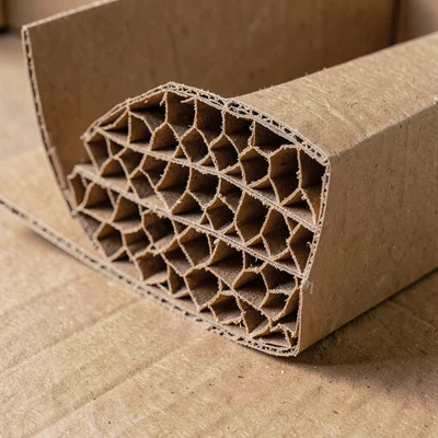 Honeycomb cardboard cross-section, structural innovation, packaging engineering