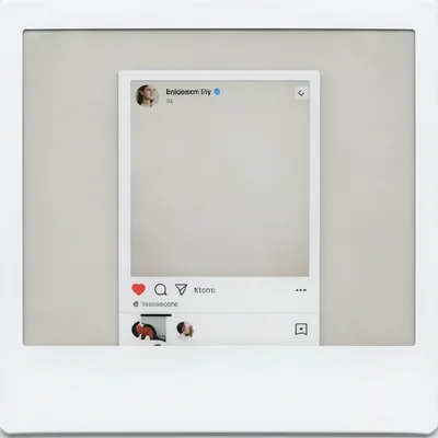 Polaroid photo developing, image is a screenshot of social media profile