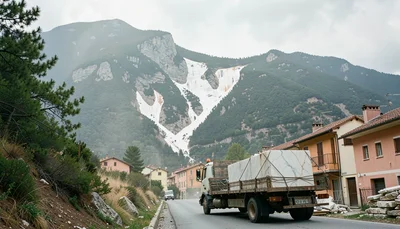 Documentary-style photograph, natural and observed, Italian marble sculptor's wo