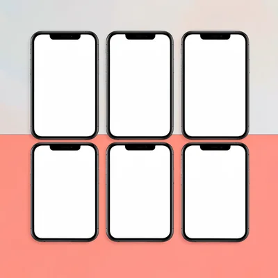 Wide layout of three stacked phone-screen frames split by a vivid coral seam