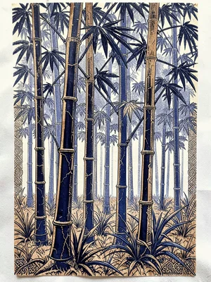 Batik bamboo grove