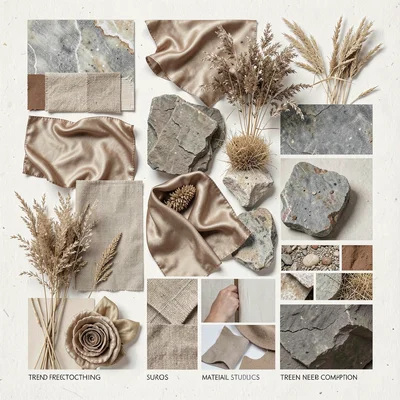 Earthy silk grasses stone