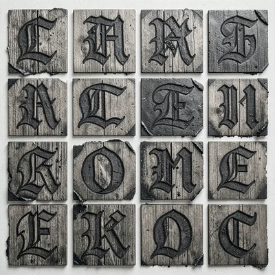Gothic blackletter capitals