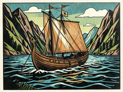 Viking longship