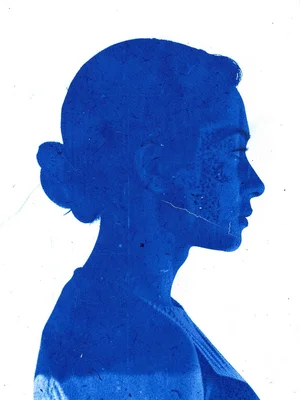 Woman silhouette profile