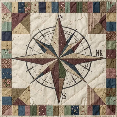 Mariner Compass quilt block