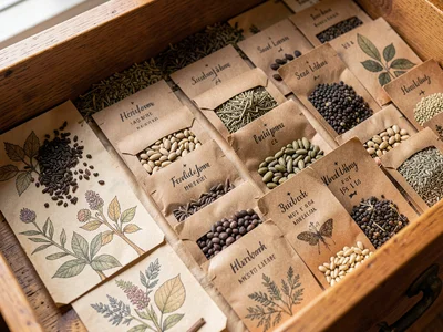 Seed Library Drawer Alphabetical