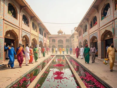 Mughal garden water channel