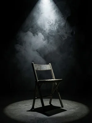 Folding Chair Solitary Spotlight