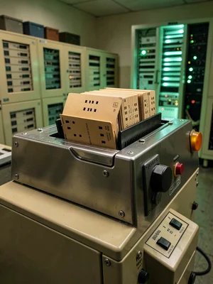 Punch Card Reader Loaded Hopper