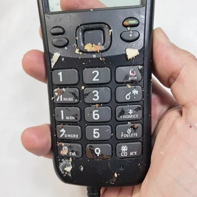 Phone keypad worn