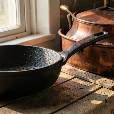 Cast Iron Seasoning Detail