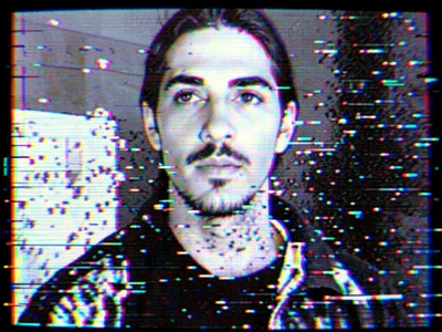 Video frame with motion compensation error, previous frame's motion vectors appl