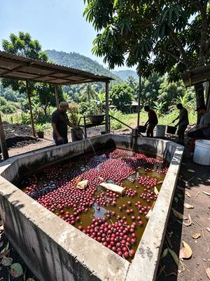 Wet Processing Fermentation Tank with Submerged Cherries
