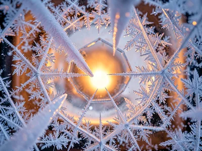 Frost fingers reaching from edge toward warm center of window