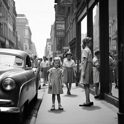 Vivian Maier photo of surprising street scene in mont