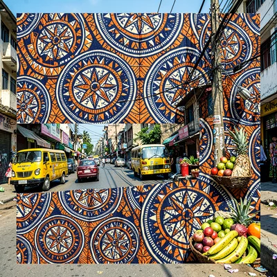 Ankara Pattern Close
