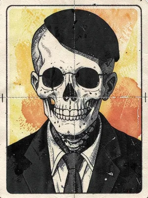 Loteria skeleton card