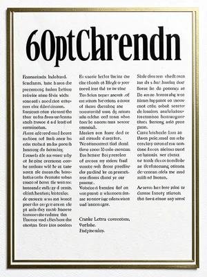 A broadside poster layout with a large headline in 60pt Clarendon across the top