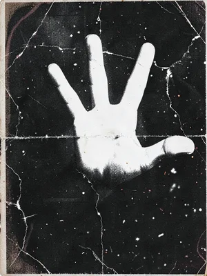 Grunge nineties reaching hand