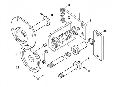 Door lock exploded view
