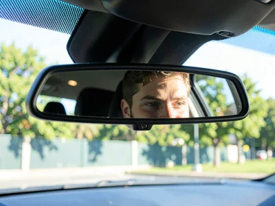 Car rearview mirror face
