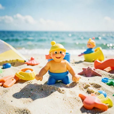 Beach toy camera look
