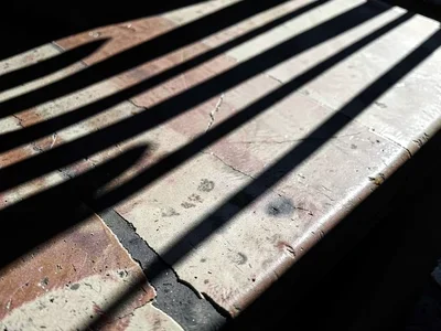 Venetian shadow stripes on surface