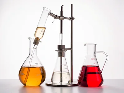 Distillation Apparatus Amber Solution Studio