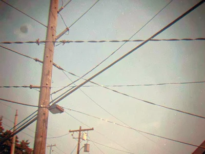 Telephone pole wire aberration
