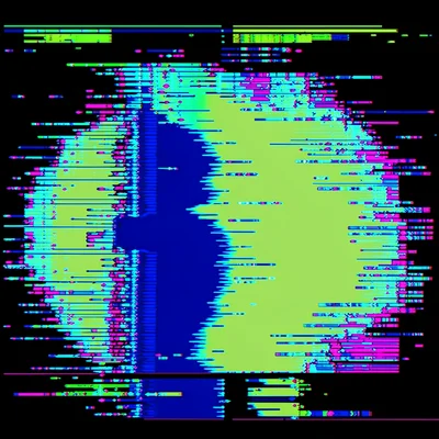 Abstract glitch pure
