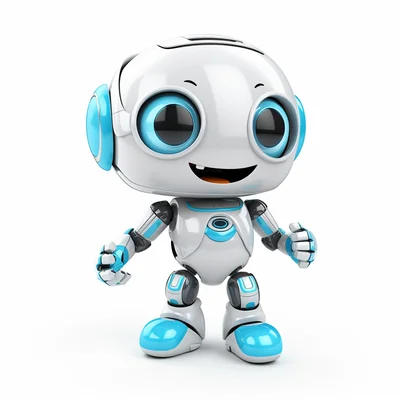 3D plastilina ai chatbot dissasembled on clean white