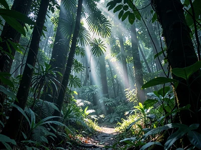 Gap light creating hot spot in cool green scene