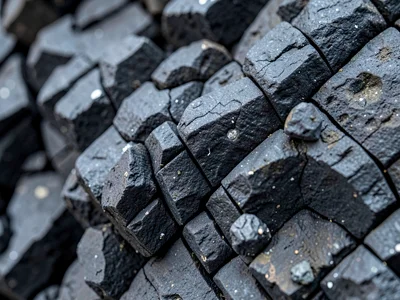 Columnar jointing at macro scale in basalt