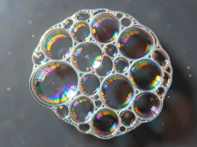 Multiple bubbles clustering creating pattern