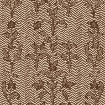Herringbone tweed brown oatmeal