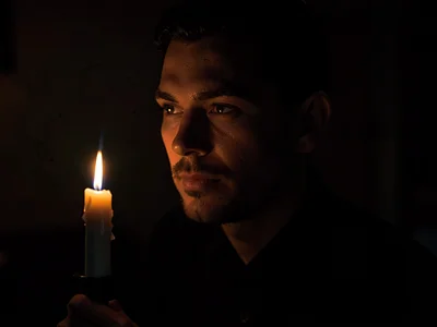 Candle light portrait classic