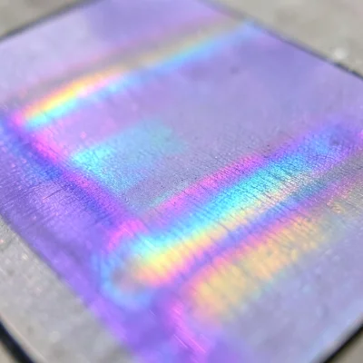 Niobium metal with anodized oxide layer, controlled thickness producing uniform 