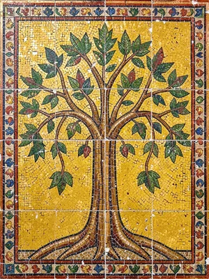 Byzantine tree of life mosaic