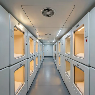 Pod Ceiling Panel Air Vent and Controls