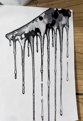 Melting icicles drip