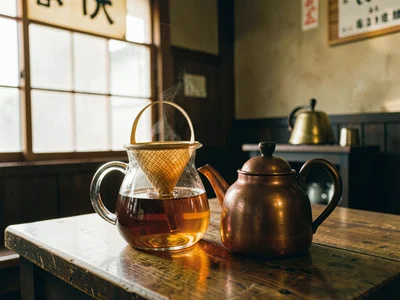Glass Server of Freshly Brewed Coffee