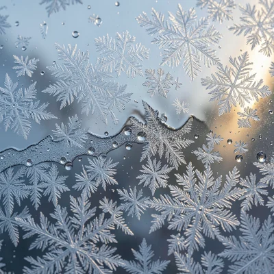 Frost meeting condensation: the boundary where ice crystals dissolve into water 