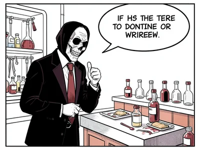 Vampire at blood bank